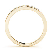 Prong Set Half Eternity Ring in Gold & Platinum
