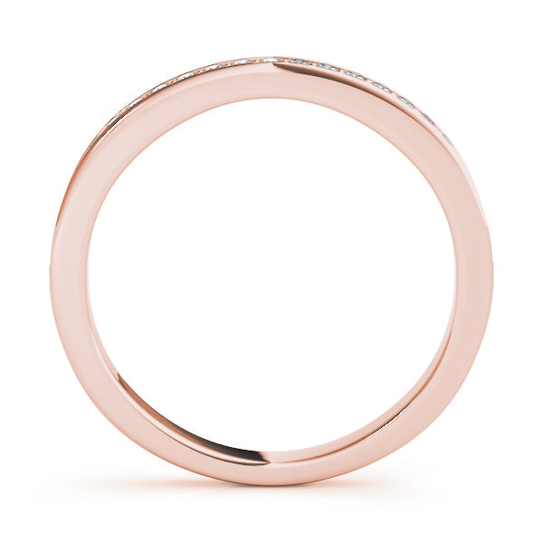 Prong Set Half Eternity Ring in Gold & Platinum
