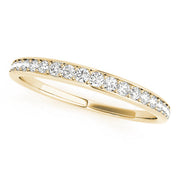 Prong in Channel Half Eternity Ring in 10K/14K gold and platinum with certified lab-grown or natural diamonds