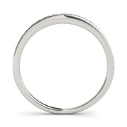 Prong in Channel Half Eternity Ring in Gold & Platinum