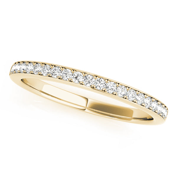Prong in Channel Half Eternity Ring in 10K/14K gold and platinum with certified lab-grown or natural diamonds