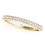 Prong in Channel Half Eternity Ring in 10K/14K gold and platinum with certified lab-grown or natural diamonds