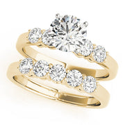 Timeless 4 Stone Remount Round Diamond Engagement Ring in 10K/14K gold and platinum with certified lab-grown or natural diamonds