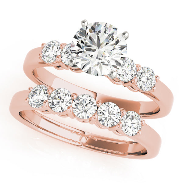 Timeless 4 Stone Remount Round Diamond Engagement Ring in 10K/14K gold and platinum with certified lab-grown or natural diamonds