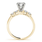 Timeless 4 Stone Remount Round Diamond Engagement Ring in 10K/14K gold and platinum with certified lab-grown or natural diamonds
