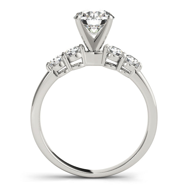 Timeless 4 Stone Remount Round Diamond Engagement Ring in 10K/14K gold and platinum with certified lab-grown or natural diamonds