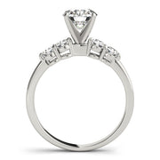 Timeless 4 Stone Remount Round Diamond Engagement Ring in 10K/14K gold and platinum with certified lab-grown or natural diamonds