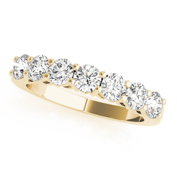 Diamond Half Eternity Ring in 10K/14K gold and platinum with certified lab-grown or natural diamonds