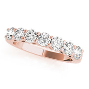 Diamond Half Eternity Ring in Gold & Platinum