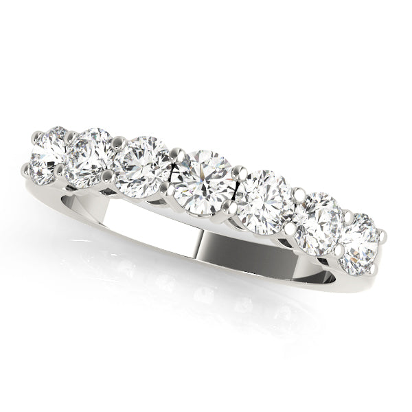 Diamond Half Eternity Ring in Gold & Platinum