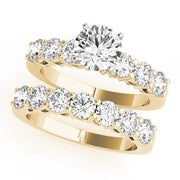 Diamond Half Eternity Ring in Gold & Platinum