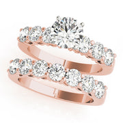 Diamond Half Eternity Ring in Gold & Platinum