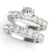 Diamond Half Eternity Ring in Gold & Platinum