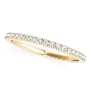 Prong Set Half Eternity Ring in 10K/14K gold and platinum with certified lab-grown or natural diamonds