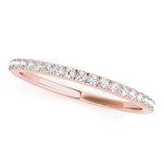 Prong Set Half Eternity Ring in Gold & Platinum