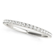 Prong Set Half Eternity Ring in Gold & Platinum
