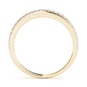 Prong Set Half Eternity Ring in Gold & Platinum