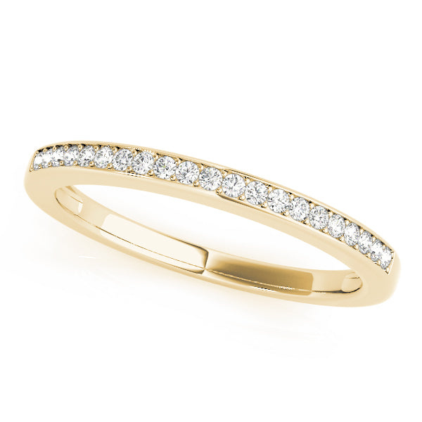 Wedding Lucida Half Eternity Ring in 10K/14K gold and platinum with certified lab-grown or natural diamonds