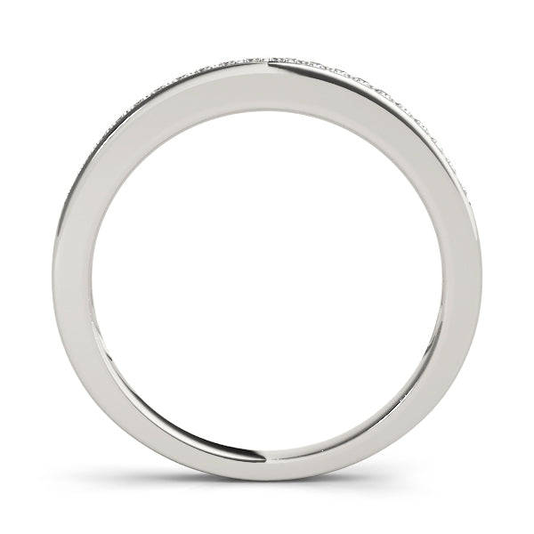 Wedding Lucida Half Eternity Ring in Gold & Platinum