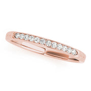 Prong Set Half Eternity Ring in Gold & Platinum