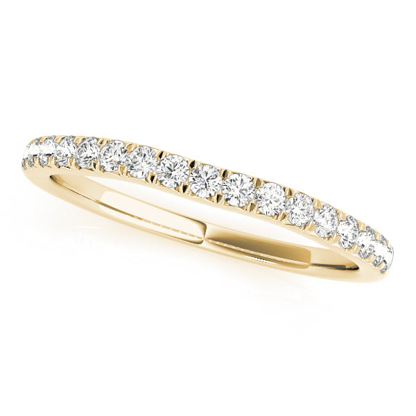 Split Prong Half Eternity Ring in 10K/14K gold and platinum with certified lab-grown or natural diamonds