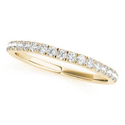 Split Prong Half Eternity Ring in 10K/14K gold and platinum with certified lab-grown or natural diamonds