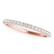 Single Row Prong Set Half Eternity Ring in Gold & Platinum