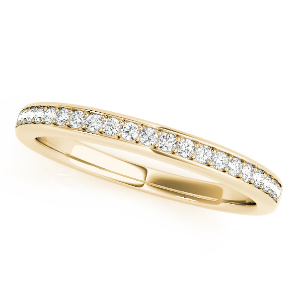 Channel Set Half Eternity Ring in 10K/14K gold and platinum with certified lab-grown or natural diamonds