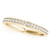 Channel Set Half Eternity Ring in 10K/14K gold and platinum with certified lab-grown or natural diamonds