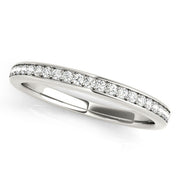 Channel Set Half Eternity Ring in Gold & Platinum
