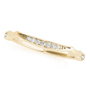 Prong Set Half Eternity Ring in 10K/14K gold and platinum with certified lab-grown or natural diamonds