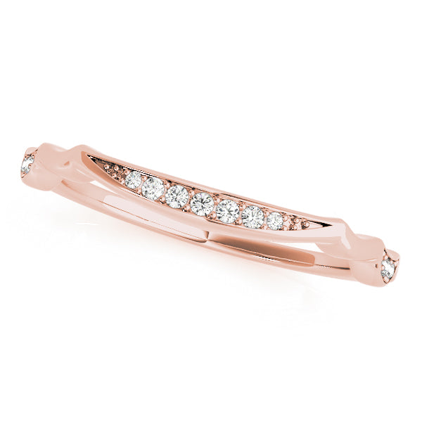 Prong Set Half Eternity Ring in Gold & Platinum