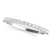 Round Prong Set Half Eternity Ring in Gold & Platinum