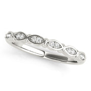 Vintage-Inspired Half Eternity Ring in Gold & Platinum