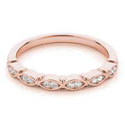Vintage-Inspired Half Eternity Ring in Gold & Platinum