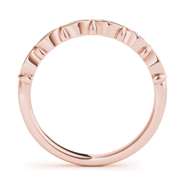 Vintage-Inspired Half Eternity Ring in Gold & Platinum