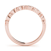 Vintage-Inspired Half Eternity Ring in Gold & Platinum