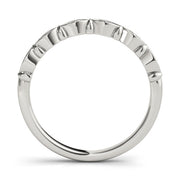 Vintage-Inspired Half Eternity Ring in Gold & Platinum