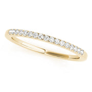 Prong Set Half Eternity Ring in 10K/14K gold and platinum with certified lab-grown or natural diamonds
