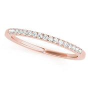Prong Set Half Eternity Ring in Gold & Platinum