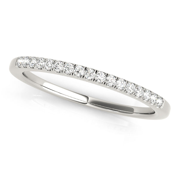 Prong Set Half Eternity Ring in Gold & Platinum