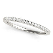 Prong Set Half Eternity Ring in Gold & Platinum