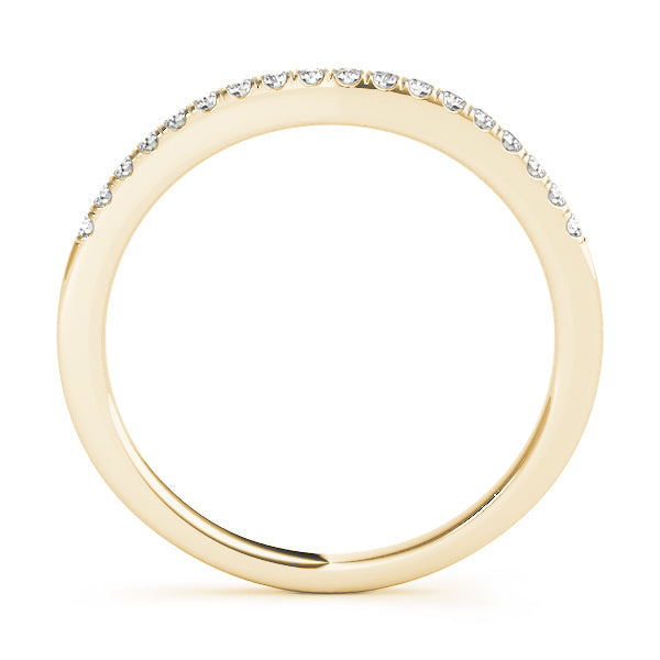 Prong Set Half Eternity Ring in Gold & Platinum
