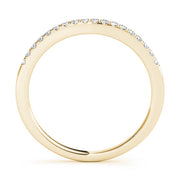 Prong Set Half Eternity Ring in Gold & Platinum