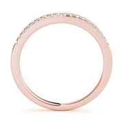 Prong Set Half Eternity Ring in Gold & Platinum
