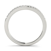 Prong Set Half Eternity Ring in Gold & Platinum