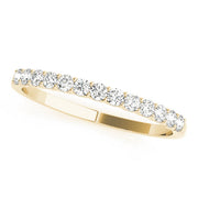 Shared Prong Half Eternity Ring in 10K/14K gold and platinum with certified lab-grown or natural diamonds