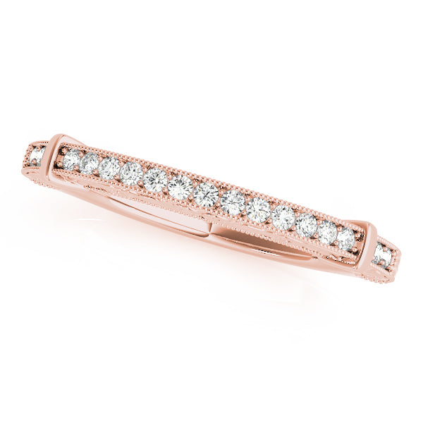 Prong Set Half Eternity Ring in Gold & Platinum