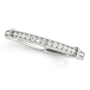 Prong Set Half Eternity Ring in Gold & Platinum