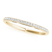 Prong Set Half Eternity Ring in 10K/14K gold and platinum with certified lab-grown or natural diamonds